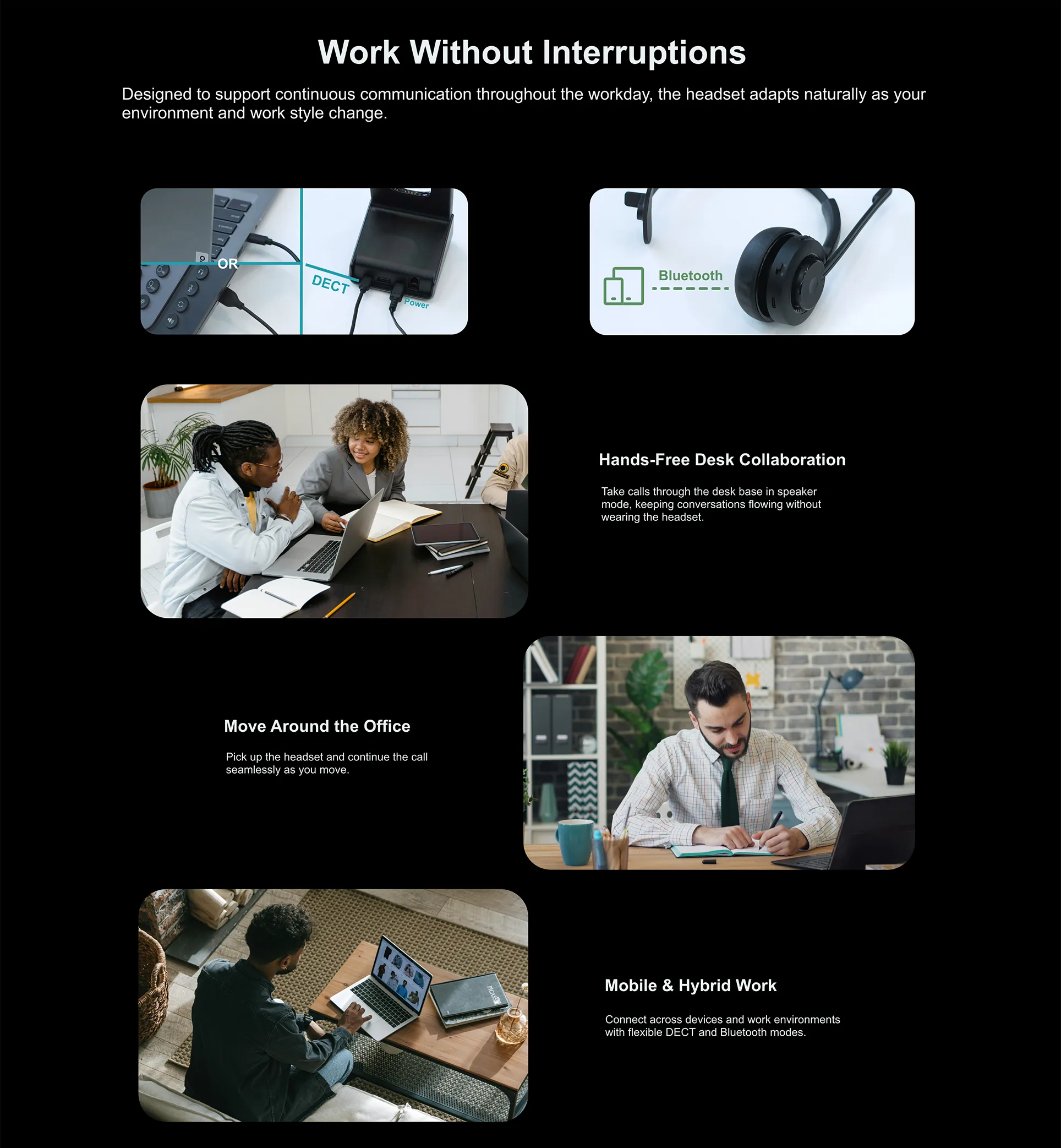 DH301D Pro DECT Wireless Headset in Dubai UAE (7)
