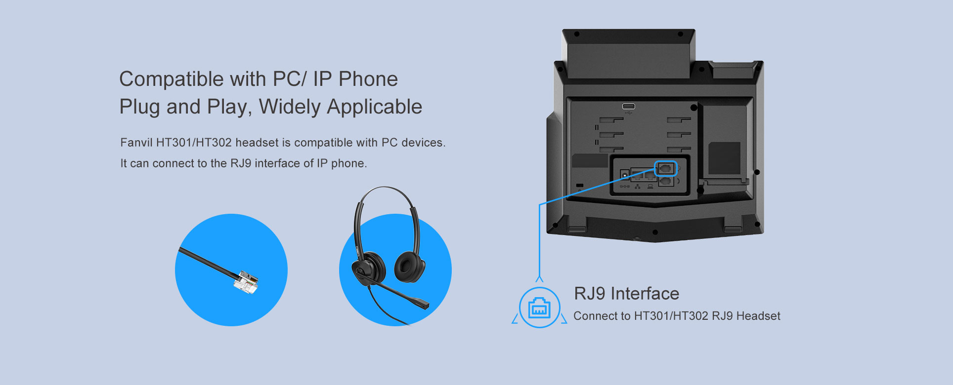HT301HT302 RJ9 Headset Dubai UAE (1)